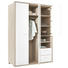 KLEIDERSCHRANK in Eichefarben, Weiß - Eichefarben/Weiß, KONVENTIONELL, Holzwerkstoff (152,6/216,6/63,4cm) - Xora KLEIDERSCHRANK in Eichefarben, Weiß - Eichefarben/Weiß, KONVENTIONELL, Holzwerkstoff (152,6/216,6/63,4cm) - Xora