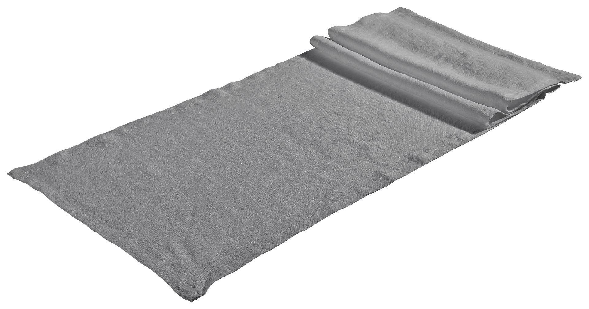 TISCHLÄUFER Lina Textil Graphitfarben 50/140/00 cm  - Graphitfarben, Design, Textil (50/140/00cm) - Dieter Knoll