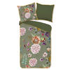WENDEBETTWÄSCHE Parma Satin 155/220 cm  - Olivgrün/Grün, Design, Textil (155/220cm)