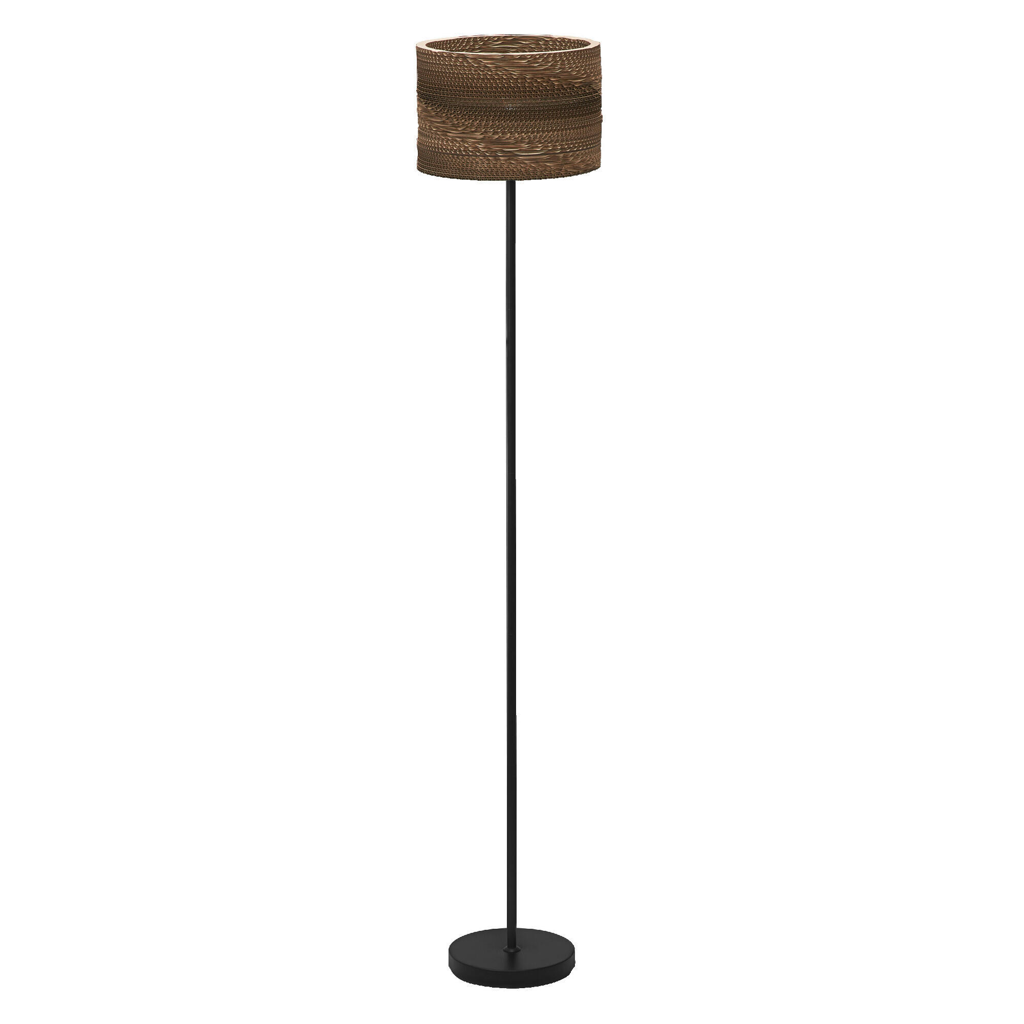 STEHLEUCHTE 30/160 cm    - Hellbraun/Schwarz, KONVENTIONELL, Karton/Metall (30/160cm) - Ledvance