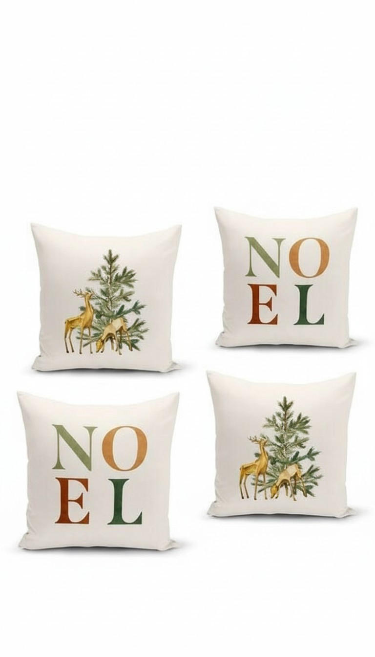 KISSENBEZUG-SET 43/43 cm  - Multicolor, Basics, Textil (43/43cm) - X-Mas