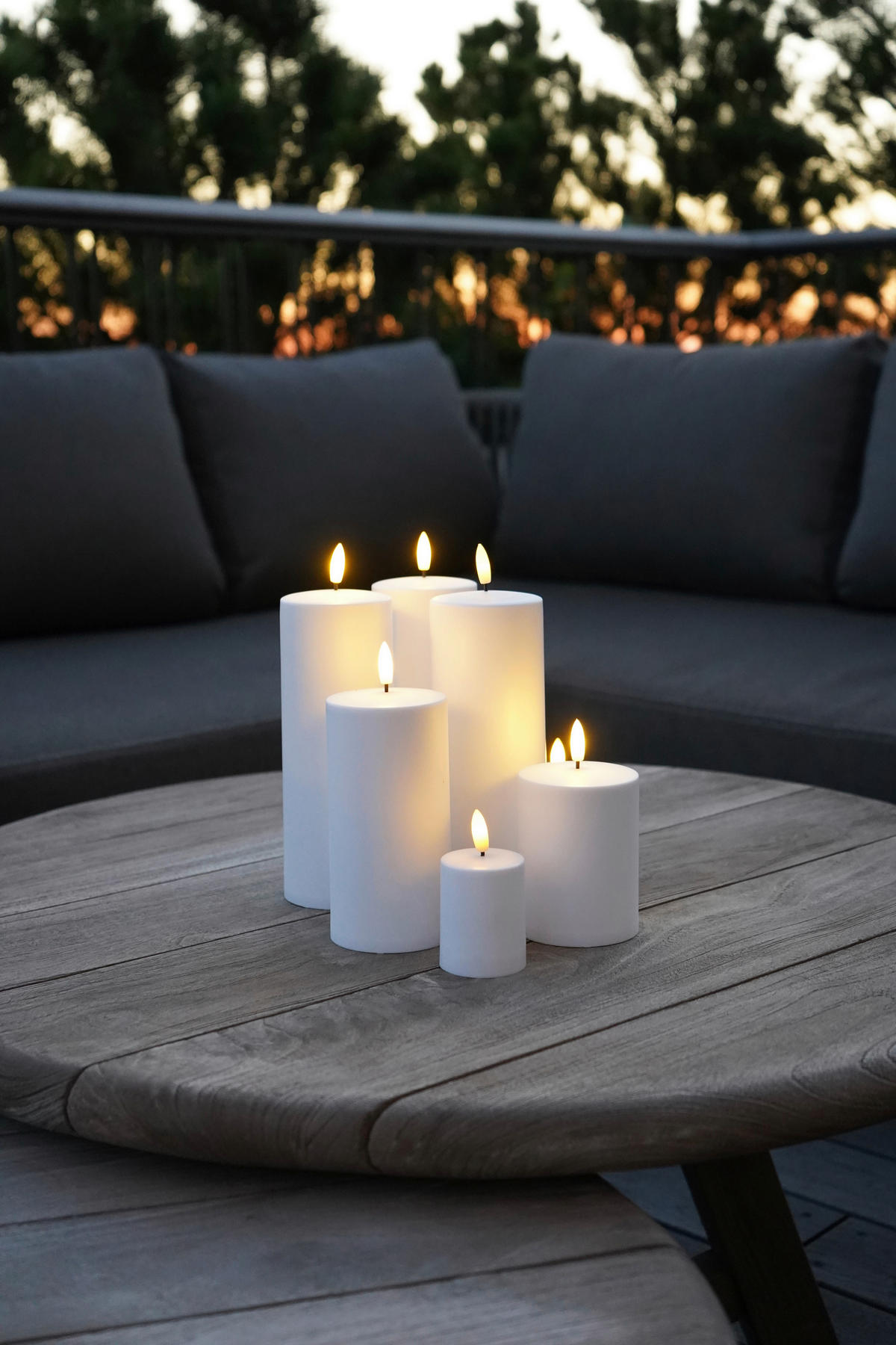 LED-KERZE  - Weiß, Basics, Kunststoff (7,5/10/15/20cm)