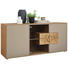 SIDEBOARD in Holz, Glas - Fango/Eichefarben, Natur, Glas/Holz (175/80,5/49cm) - Valnatura SIDEBOARD in Holz, Glas - Fango/Eichefarben, Natur, Glas/Holz (175/80,5/49cm) - Valnatura