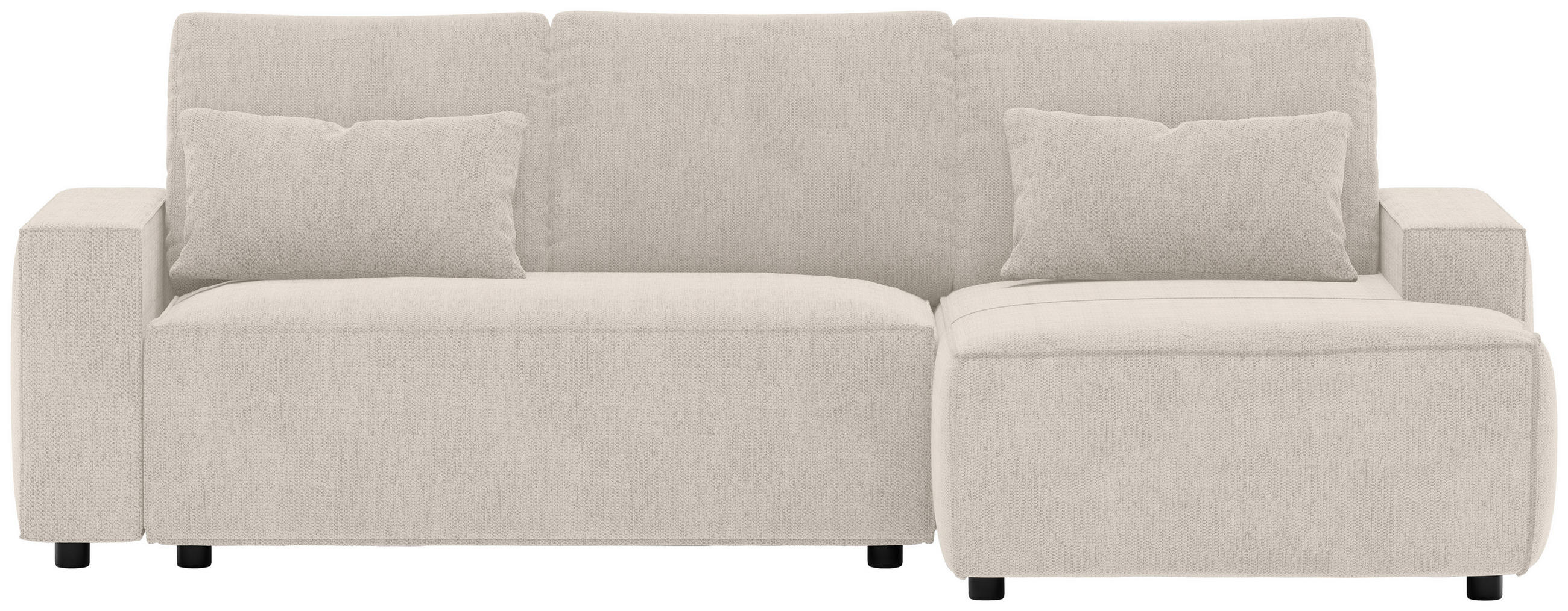Thumbnail - Livetastic Eckschlafsofa, Beige, Textil, Uni, 4-Sitzer, Füllung: Schaumstoff, 247x154 cm, Rücken echt, seitenverkehrt er...