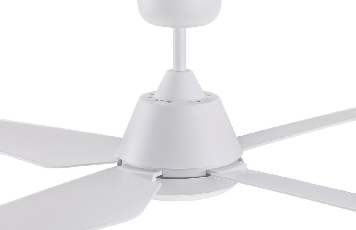 DECKENVENTILATOR  122/33 cm    - Weiss, Design, Kunststoff (122/33cm) - P & B
