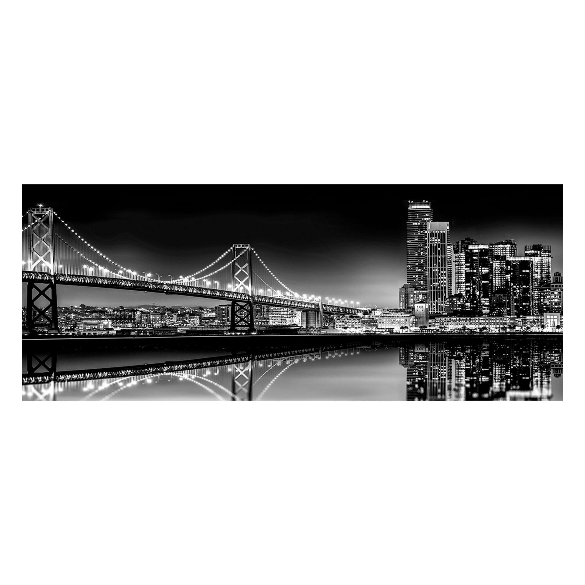 LEINWANDBILD Städte 150/60 cm  - Multicolor, Basics, Holz/Textil (150/60cm)