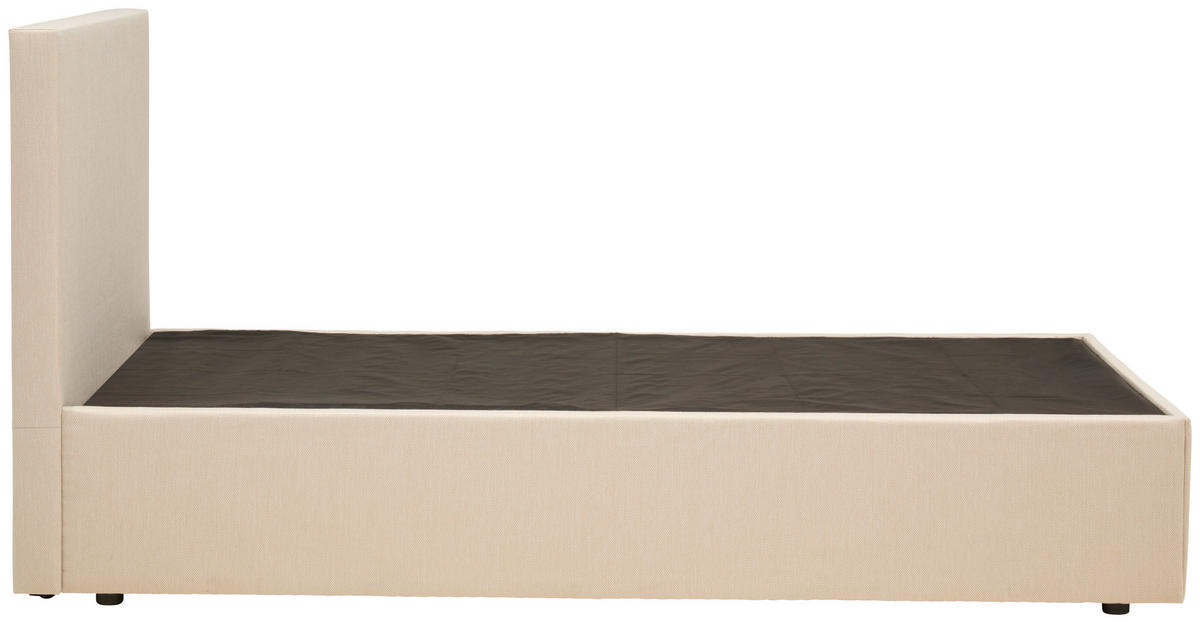 BOXBETT 90/200 cm  in Sandfarben  - Sandfarben/Schwarz, Basics, Kunststoff/Textil (90/200cm) - P & B