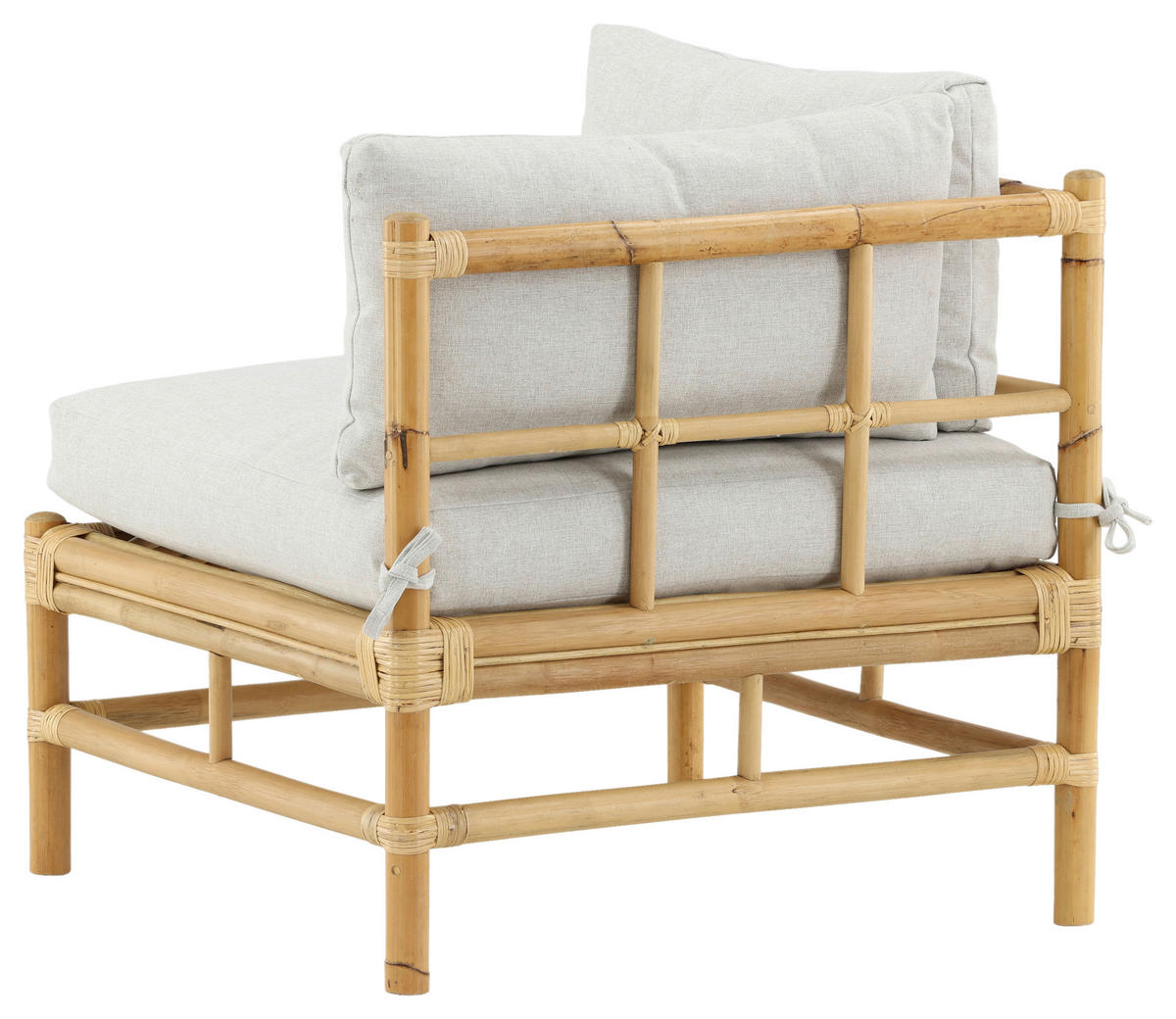 LOUNGEECKTEIL - Hellbraun, KONVENTIONELL, Holz/Textil (75/70/74cm) - Gardenson