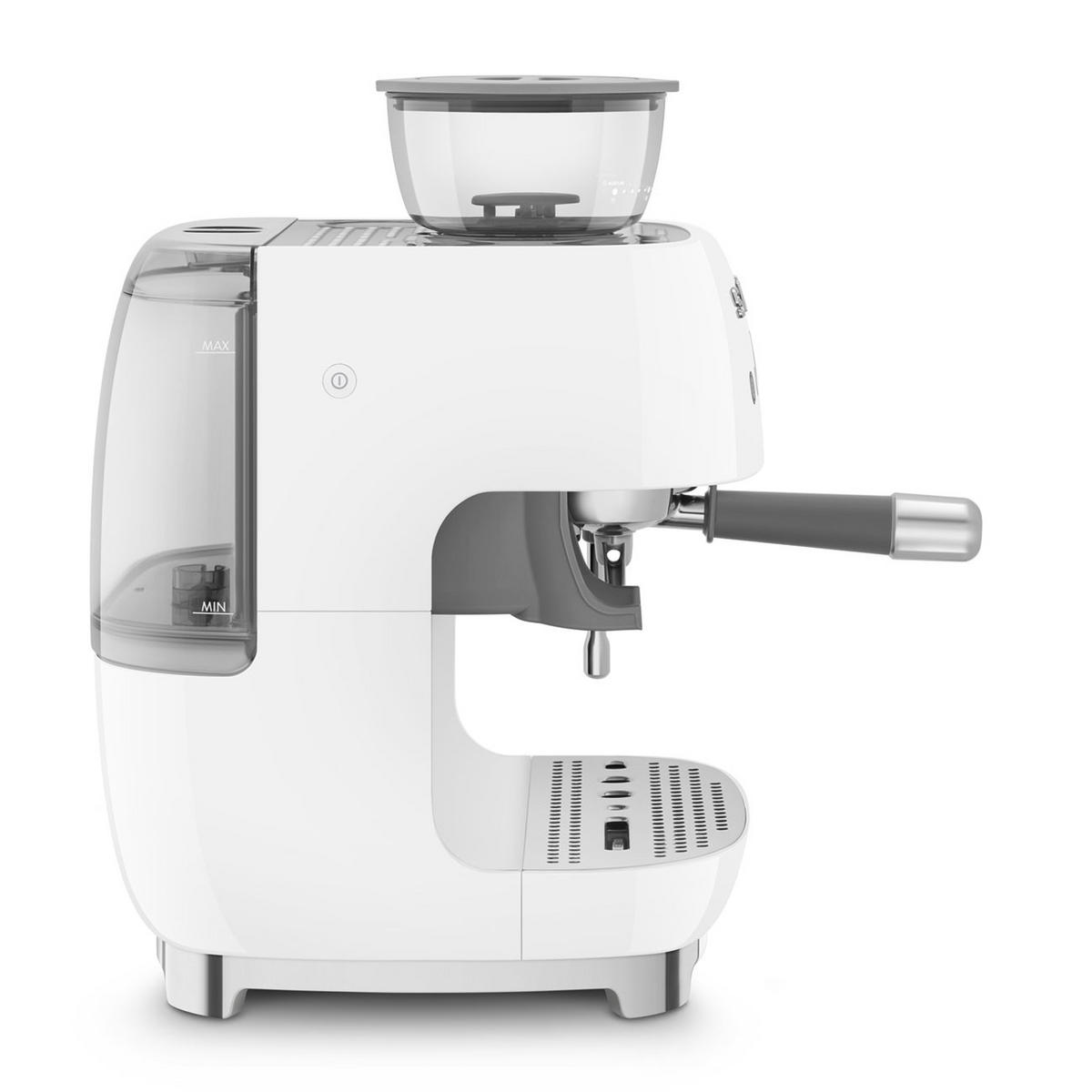 ESPRESSOMASCHINE  - Weiß Hochglanz, Basics, Kunststoff/Metall (33,4/44,3/43cm) - SMEG