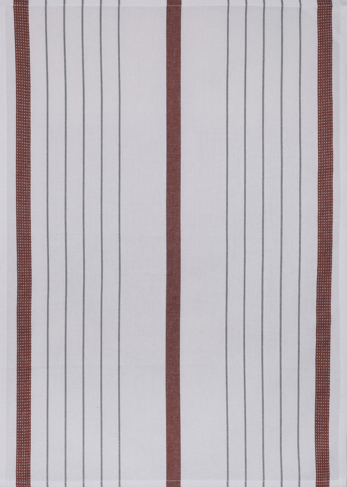 GESCHIRRTUCH-SET Rot, Weiß, Hellgrau  - Rot/Hellgrau, Basics, Textil (50/0,5/70cm)