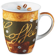 KAFFEEBECHER 355 ml - Braun, KONVENTIONELL, Keramik (0.320l) - Ritzenhoff Breker