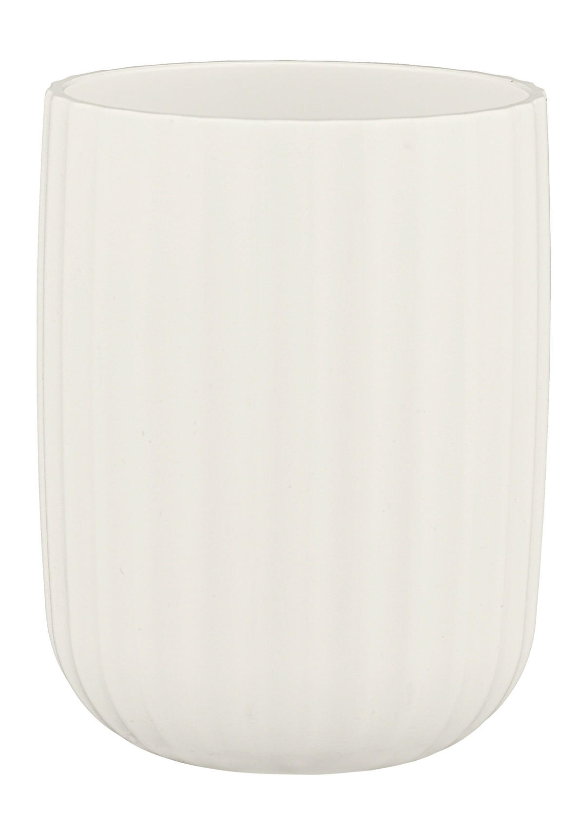 ZAHNPUTZBECHER  - Weiß, Basics, Kunststoff (7,5/10/7,5cm) - Wenko