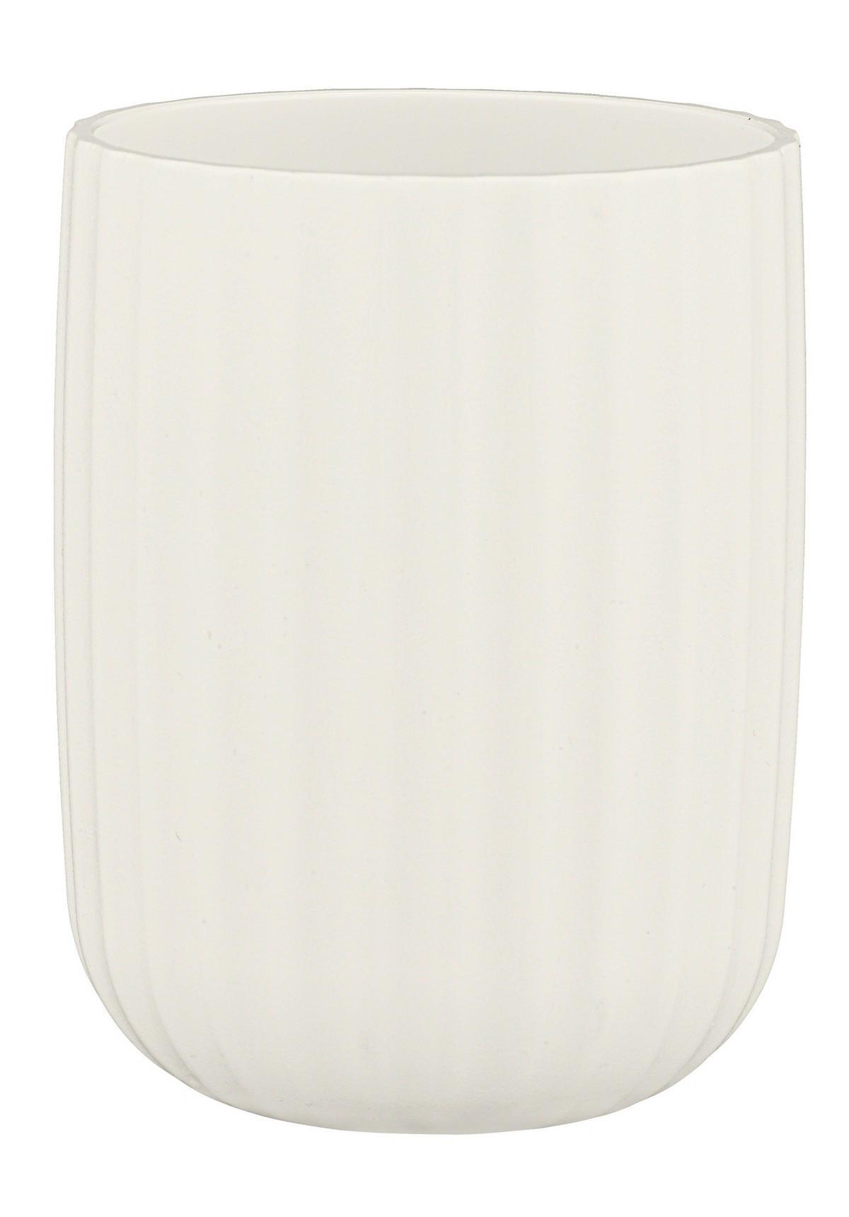 ZAHNPUTZBECHER  - Weiß, Basics, Kunststoff (7,5/10/7,5cm) - Wenko