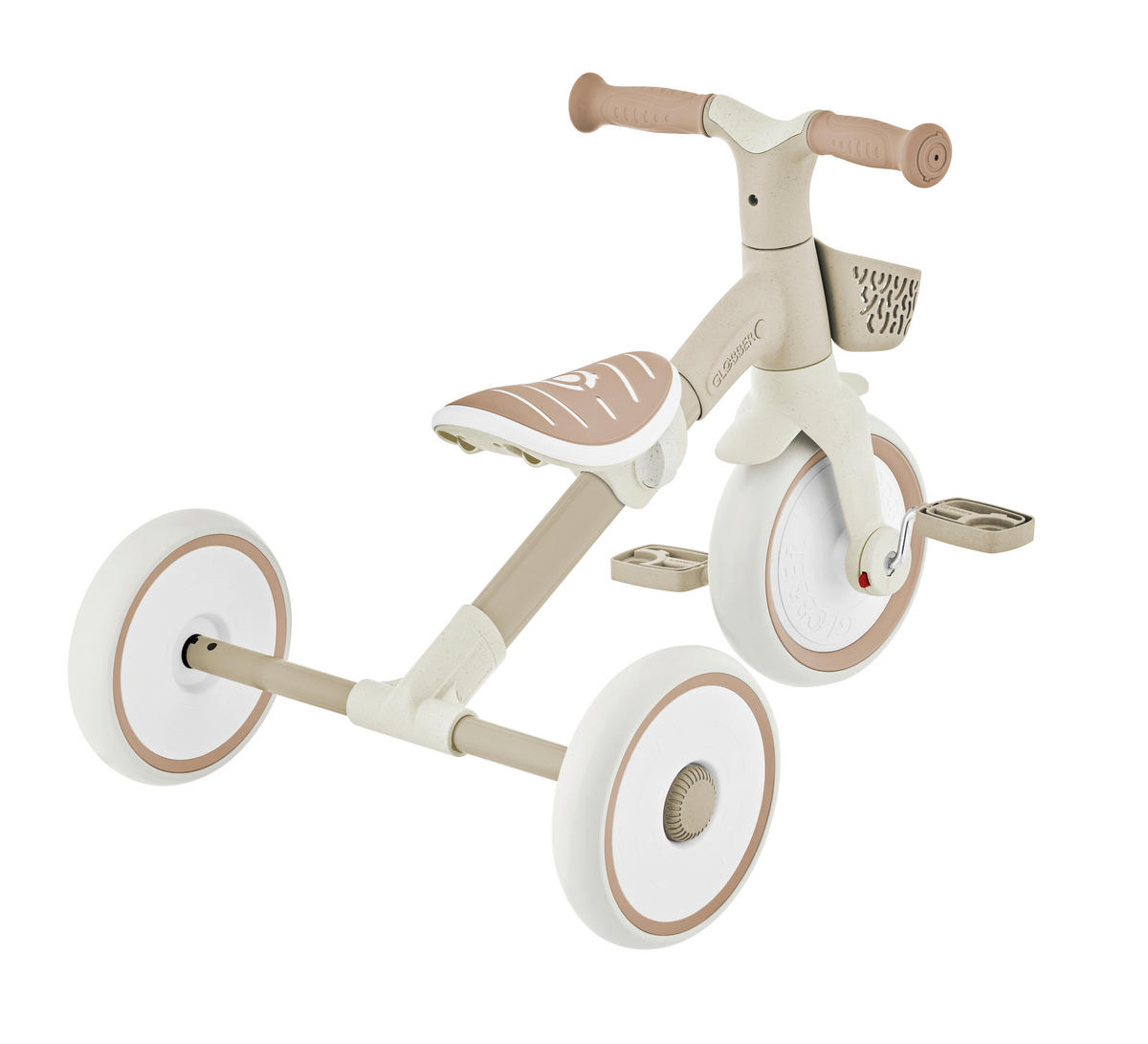 DREIRAD LEARNING TRIKE 2in1 PLUS ECO  - Taupe, Basics, Kunststoff (58.9/41.0/42.7cm) - GLOBBER