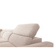 ECKSOFA Creme Velours  - Creme/Schwarz, KONVENTIONELL, Textil/Metall (217/255cm) - Carryhome