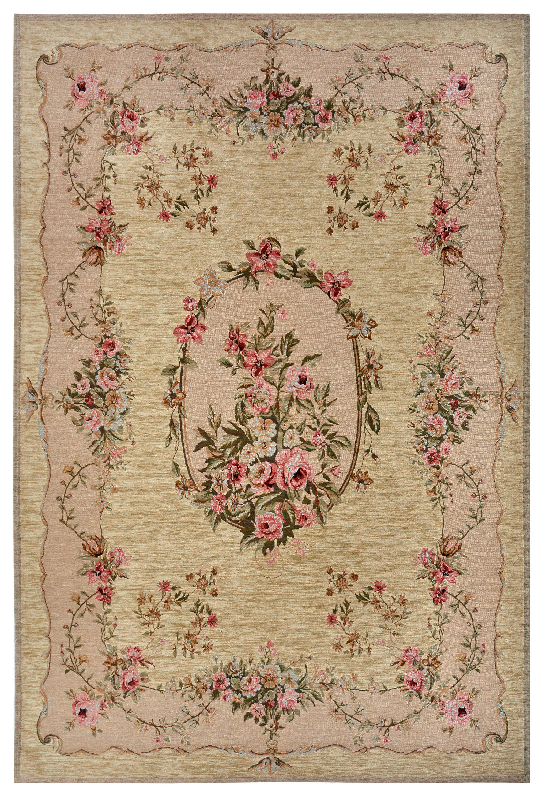 FLACHWEBETEPPICH 75/150 cm Gobelin Creme, Beige  - Beige/Creme, Design, Kunststoff/Textil (75/150cm)