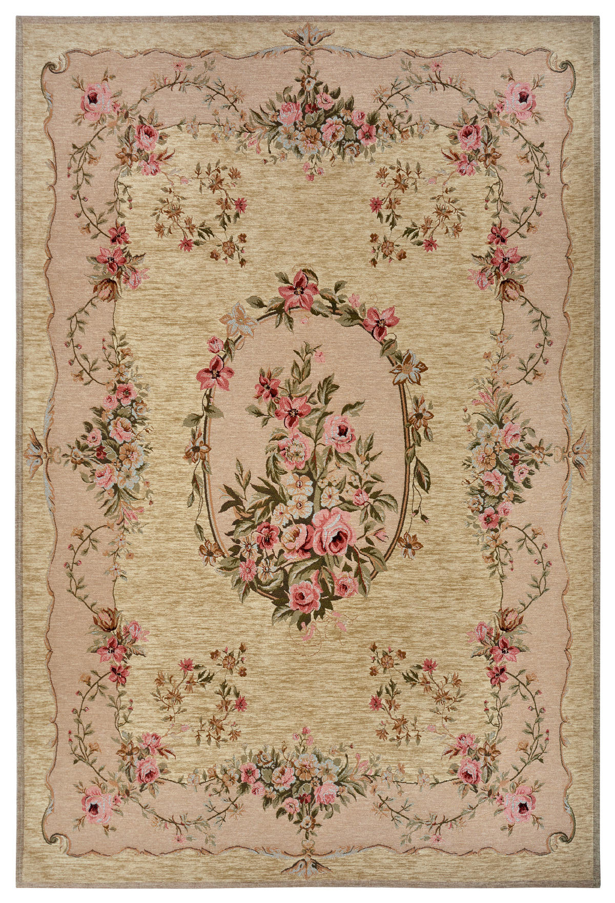 FLACHWEBETEPPICH 120/180 cm Gobelin Creme, Beige  - Beige/Creme, Design, Kunststoff/Textil (120/180cm)