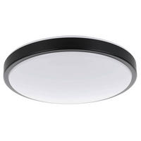 DECKENLEUCHTE 20 W  43/9 cm    - Weiss/Schwarz, Basics, Kunststoff/Metall (43/9cm) - Eglo