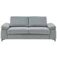 SCHLAFSOFA Mikrofaser Grau  - Schwarz/Grau, KONVENTIONELL, Textil/Metall (212/87/103cm) - Dieter Knoll