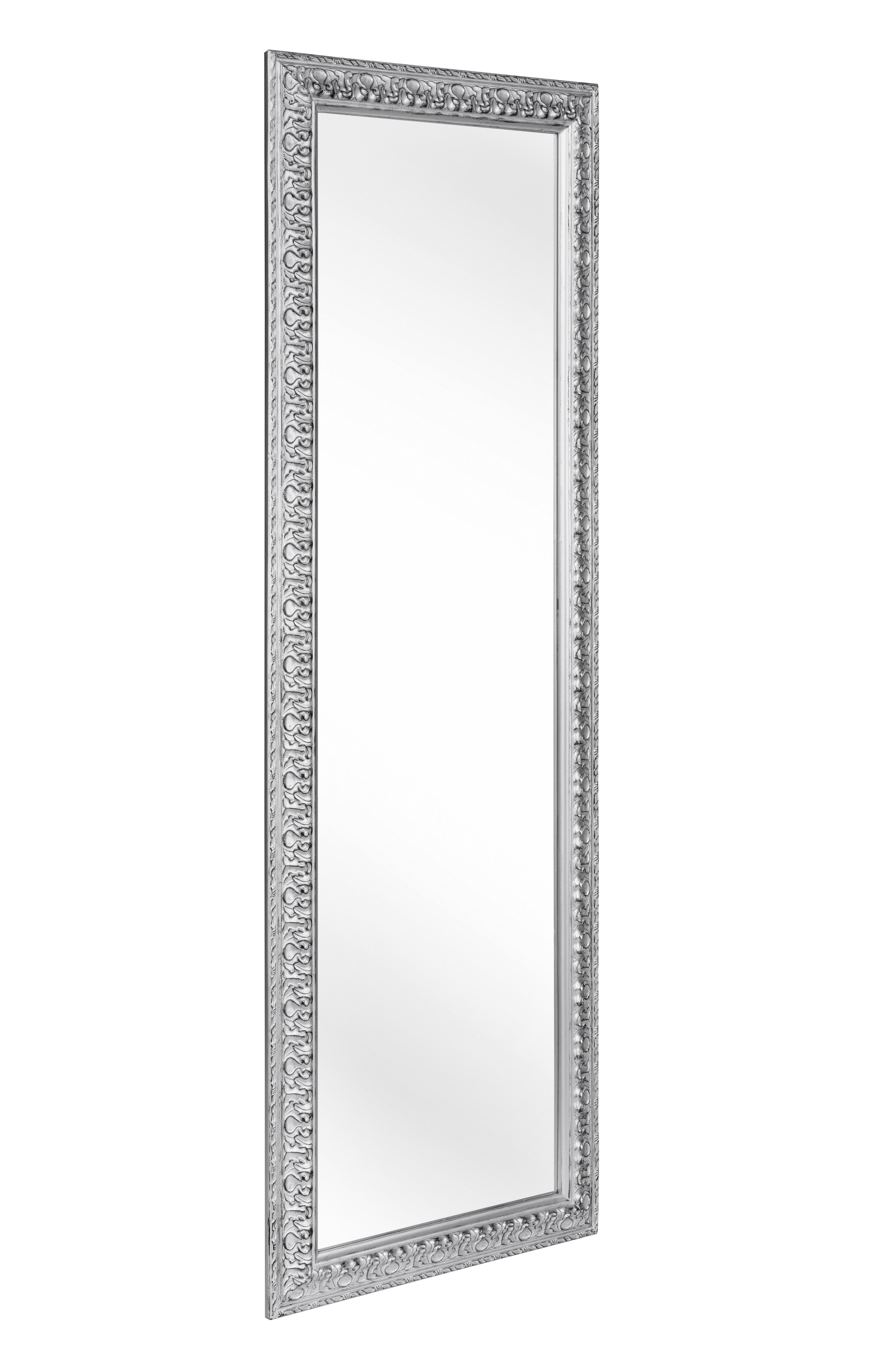 WANDSPIEGEL 50/150/3 cm  - Silberfarben, Lifestyle, Glas/Holz (50/150/3cm) - Carryhome
