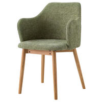 ARMLEHNSTUHL   Leinenoptik  Naturfarben, Olivgrün  - Olivgrün/Naturfarben, Modern, Holz/Textil (55/82/57cm) - Livetastic