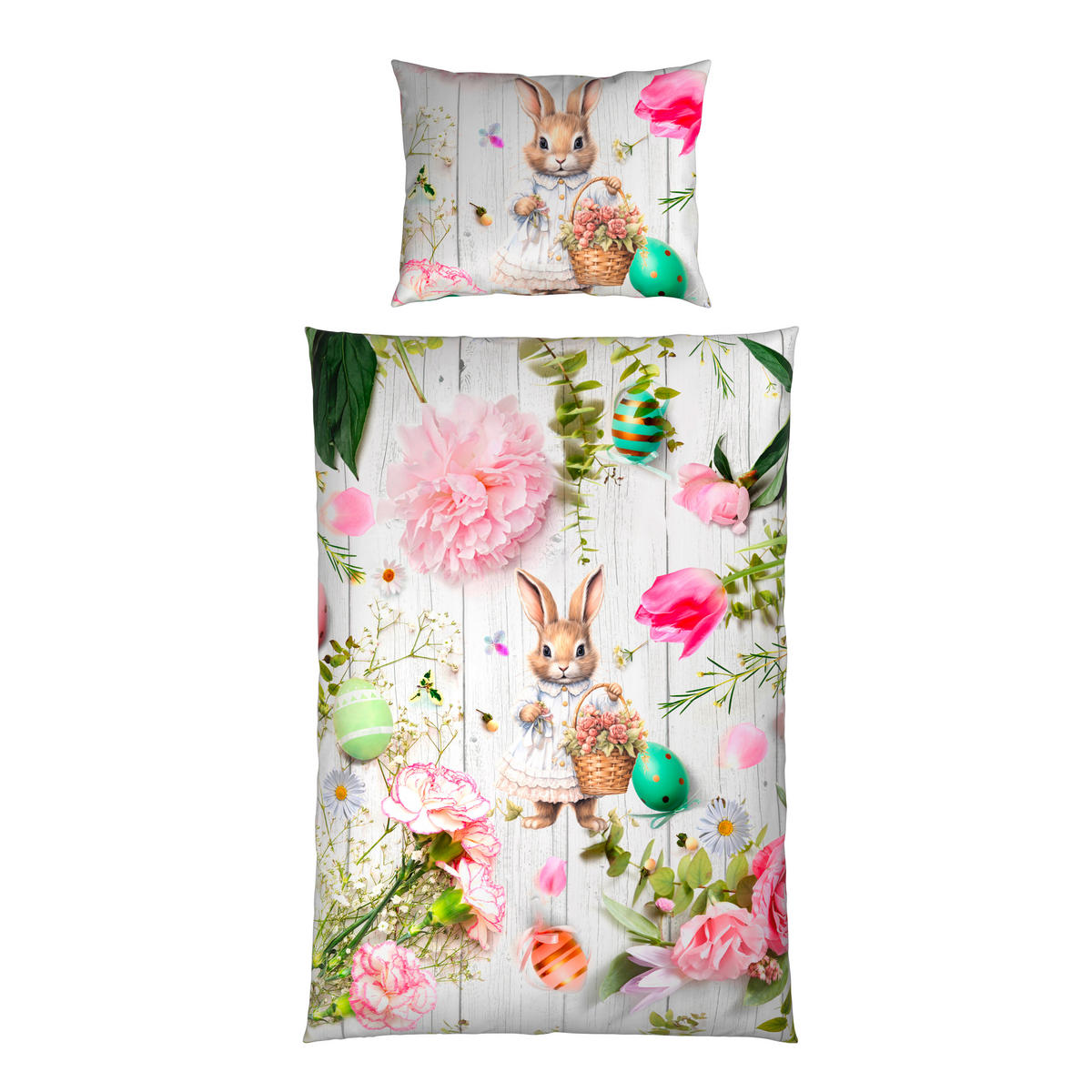 WENDEBETTWÄSCHE Satin 140/200 cm  - Multicolor, Textil (140/200cm) - Esposa