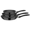 PFANNENSET NOVA Aluminium 3-teilig  - Schwarz, Basics, Metall - GSW