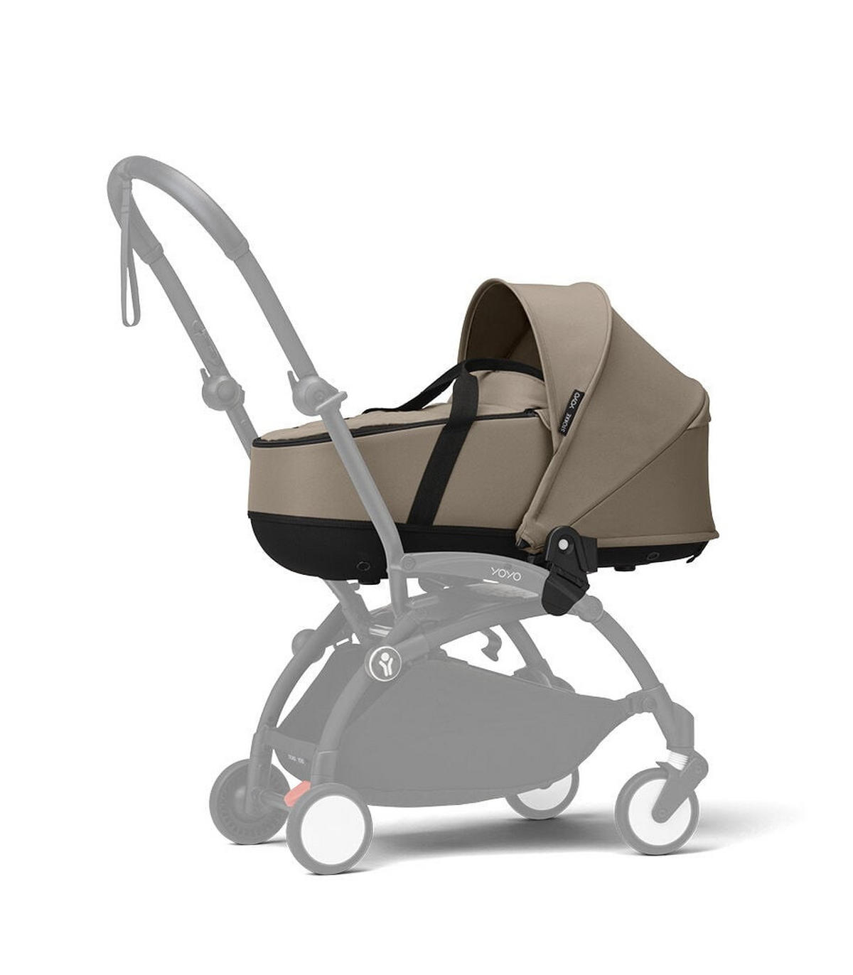 KOŠARA ZA KOLICA    - bež-smeđa, Basics, tekstil (45,5/44/77cm) - Stokke