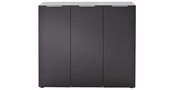 SCHUHSCHRANK 120/101/39 cm - Edelstahlfarben/Anthrazit, Design, Holzwerkstoff/Kunststoff (120/101/39cm) - Carryhome