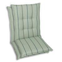 SESSELAUFLAGENSET Streifen  - Hellgrün, Basics, Textil (50/7/108cm)