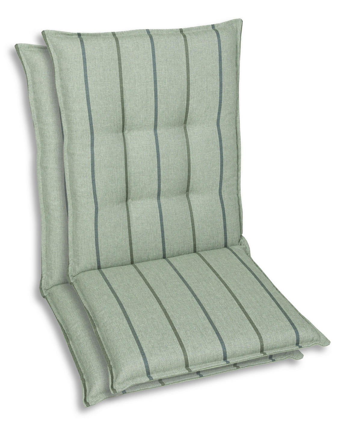 SESSELAUFLAGENSET Streifen  - Hellgrün, Basics, Textil (50/7/108cm)