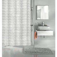 SPRCHOVÝ ZÁVĚS, 180/200 cm - bílá, Konvenční, plast (180/200cm) - Kleine Wolke