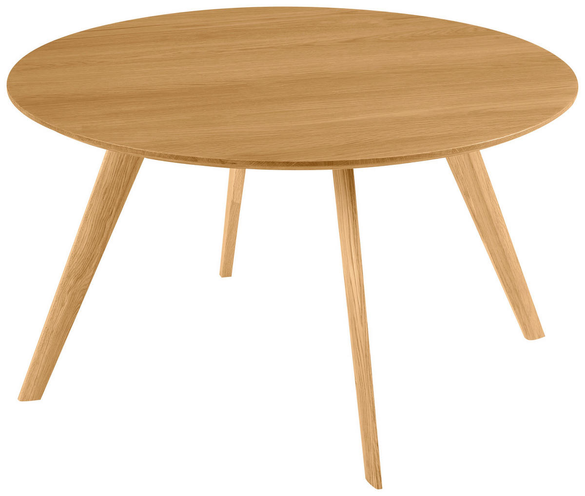 COUCHTISCHSET Eiche furniert, massiv rund Eichefarben  - Eichefarben, Design, Holz/Holzwerkstoff (80/60/80/60/45/40cm) - Carryhome