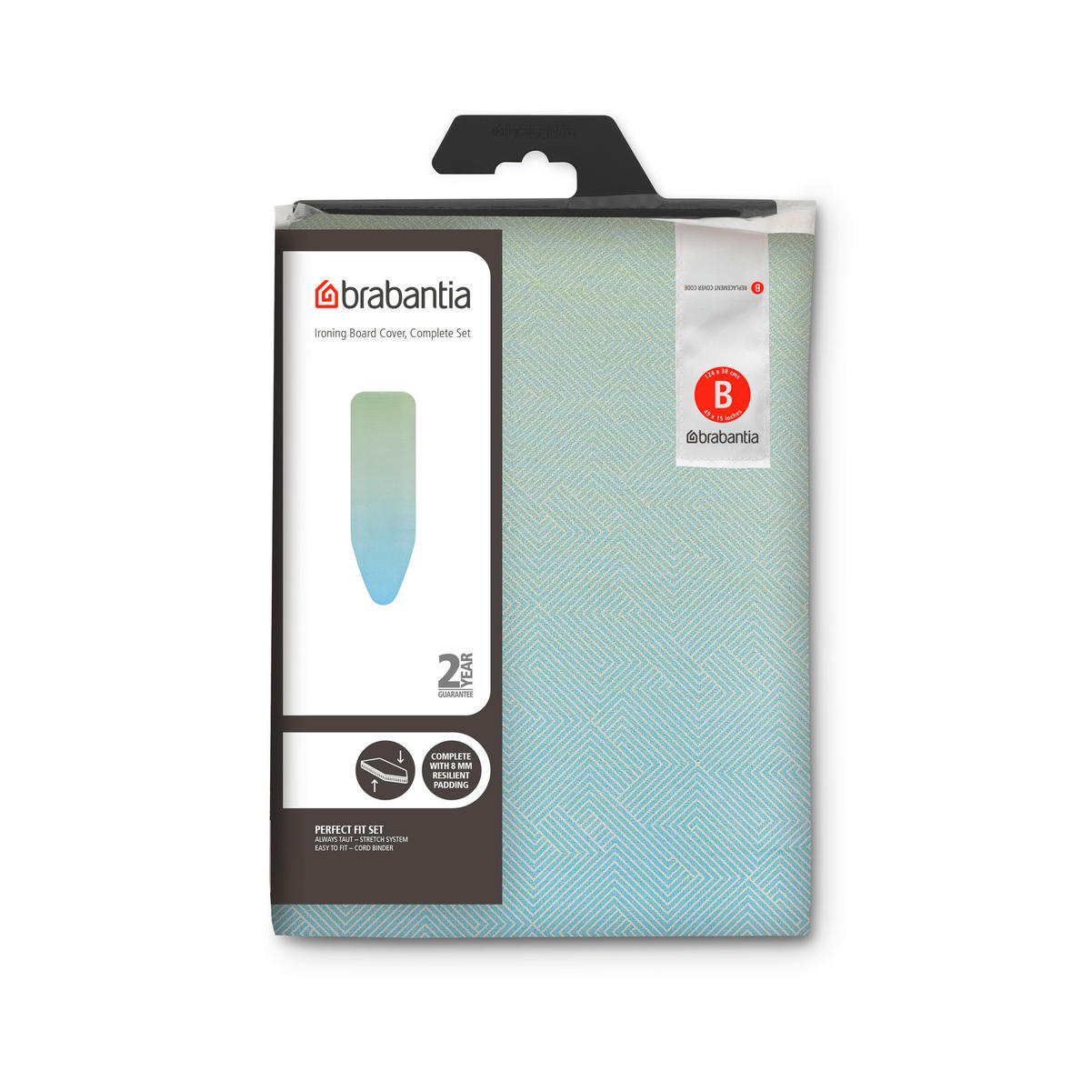 BÜGELBRETTBEZUG - Multicolor, Basics, Textil (52/135/1cm)