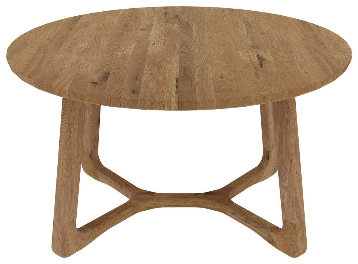 ESSTISCH in Holz 120/120/76 cm  - Wildeiche, Design, Holz (120/120/76cm) - Linea Natura