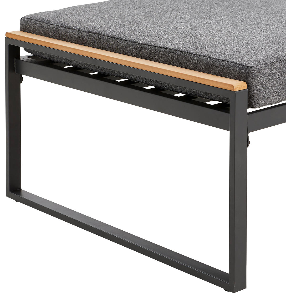 GARTENLIEGE 190/40/75 cm  - Anthrazit/Grau, MODERN, Kunststoff/Textil (190/40/75cm) - Ambia Garden