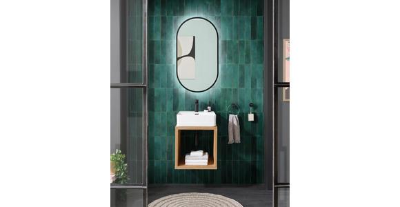 WASCHBECKENUNTERSCHRANK 45/45/47 cm  - Eichefarben, Natur, Holz (45/45/47cm) - Linea Natura