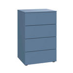 KOMMODE 50/79/41 cm  - Blau/Schwarz, Design, Holzwerkstoff/Kunststoff (50/79/41cm) - Xora