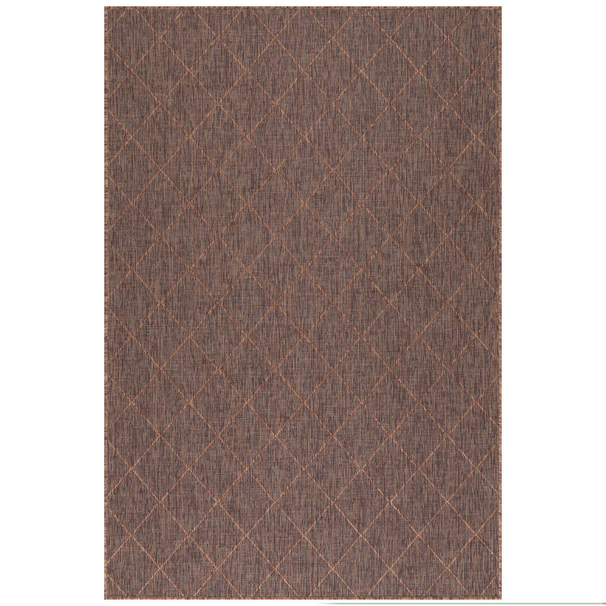 OUTDOORTEPPICH 120/170 cm Zagora Braun, Schwarz  - Schwarz/Braun, Basics, Textil (120/170cm) - Novel