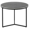 BEISTELLTISCH in Metall, Keramik 60/60/45 cm  - Schwarz/Grau, Design, Keramik/Metall (60/60/45cm) - Livetastic