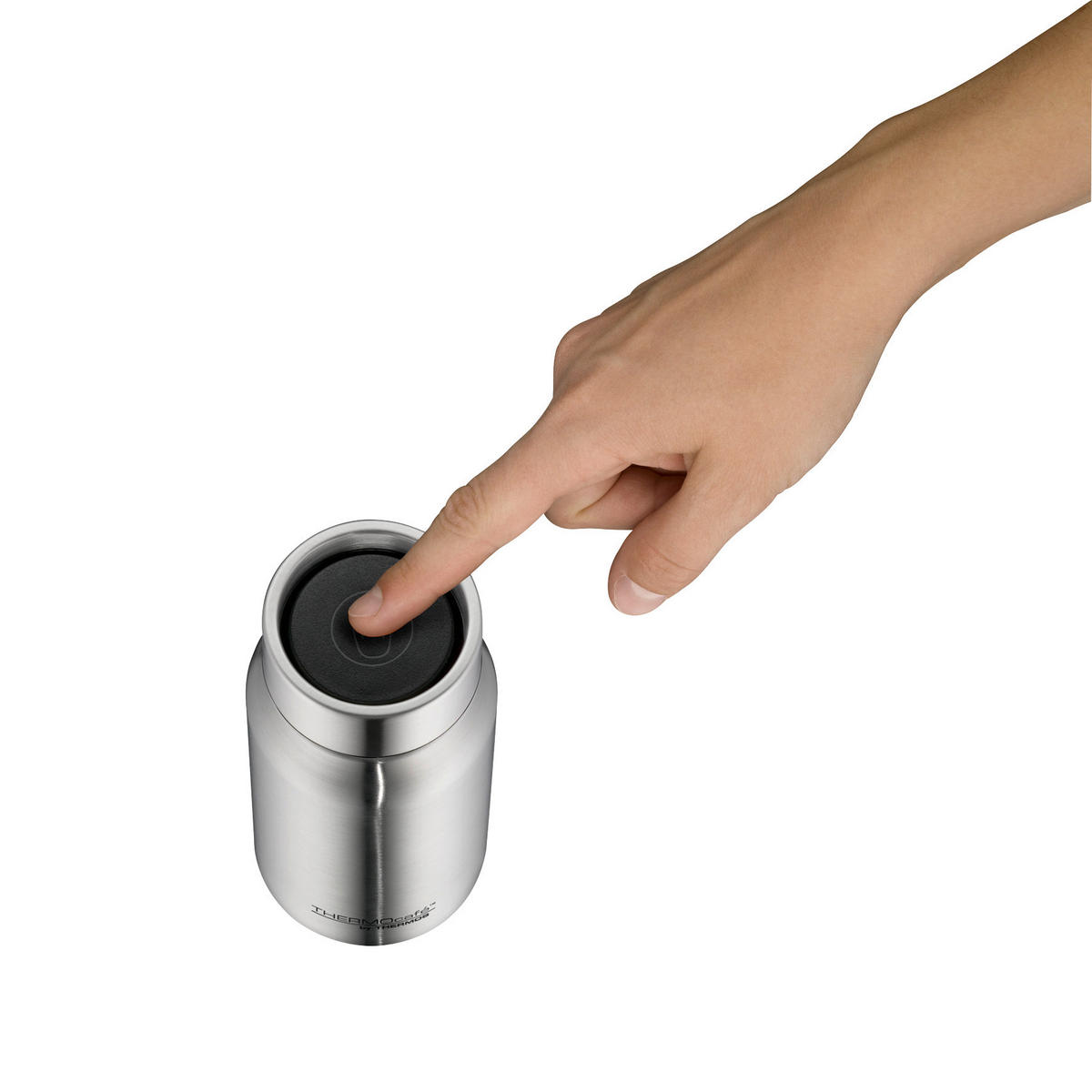 THERMOBECHER TC DRINKING MUG 0,35 L  - Silberfarben, Design, Metall (0,35l) - Thermos