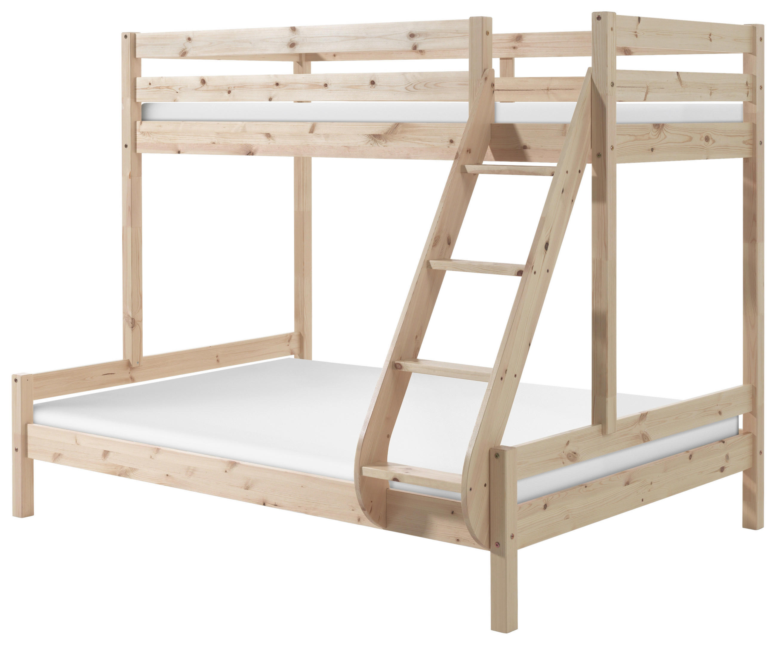 ETAGENBETT 90/140/200 cm Naturfarben, Kieferfarben  - Naturfarben/Kieferfarben, MODERN, Holz (90/140/200cm) - MID.YOU