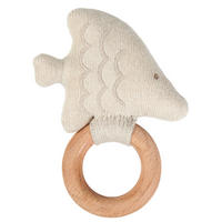 RASSEL  - Weiß, Trend, Holz/Textil (9,5/13cm) - Avelia