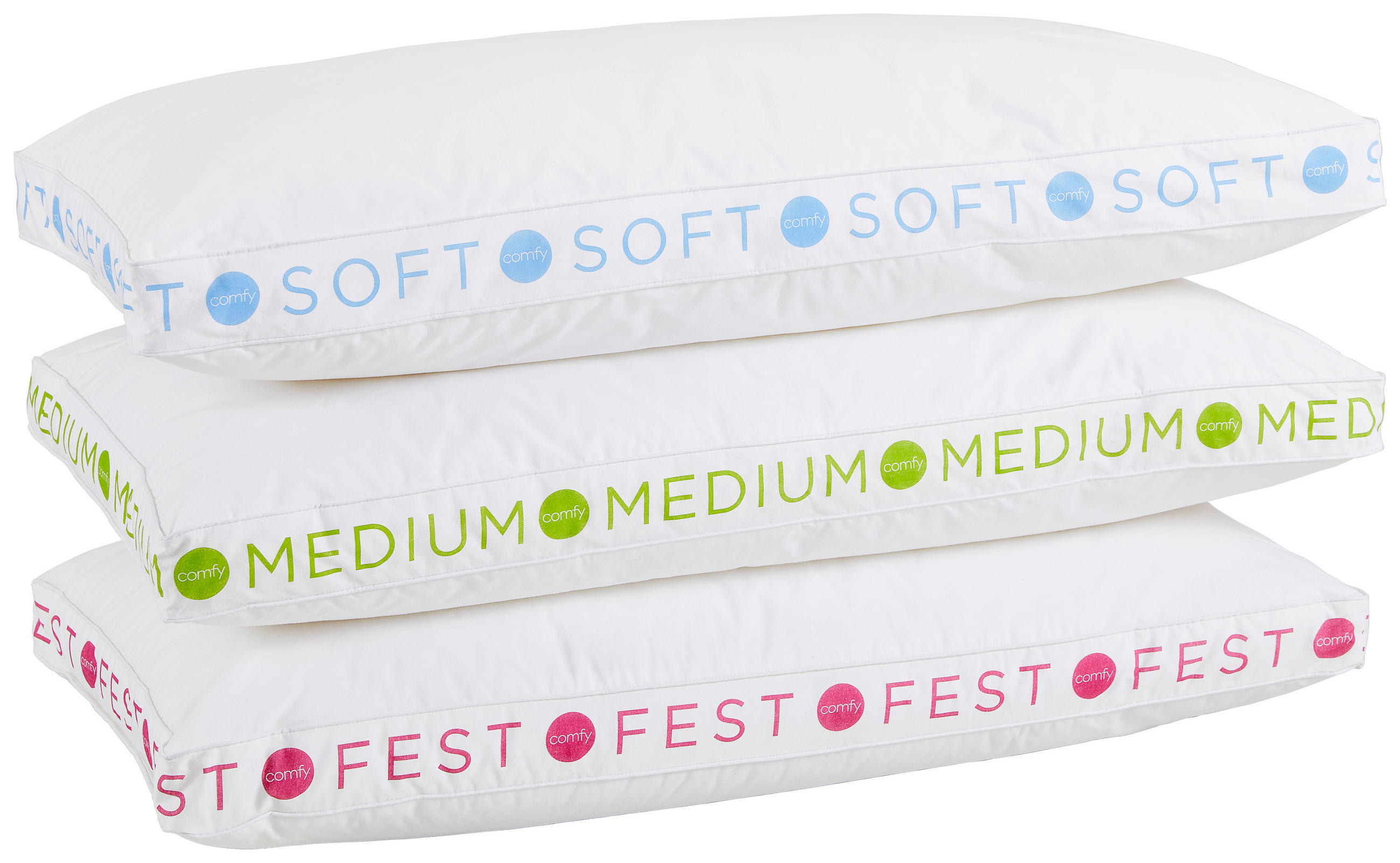 KOPFKISSEN  Comfy Fest  40/80 cm       - Weiß/Rosa, Basics, Kunststoff/Textil (40/80cm) - Sleeptex