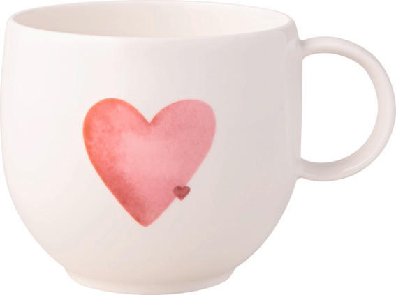KAFFEEBECHER With Love  290 ml   - Weiß, LIFESTYLE, Keramik (12,5/9,5/8,5cm) - Villeroy & Boch