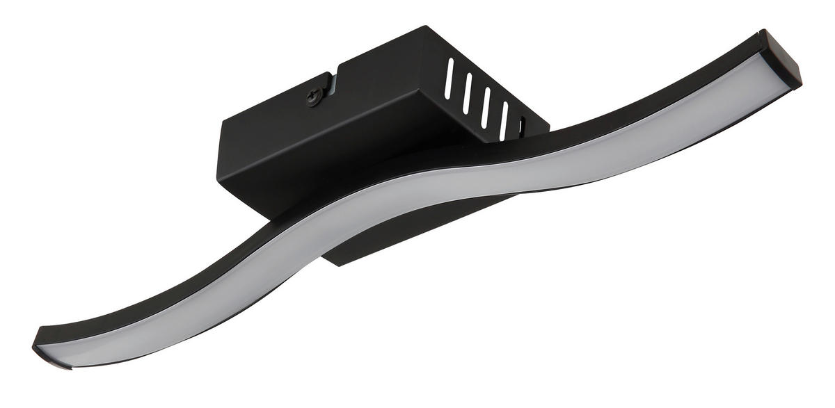 LED PLAFONJERA - opal/crna, Dizajnerski, plastika (34,3/7/6,4cm) - Best Price