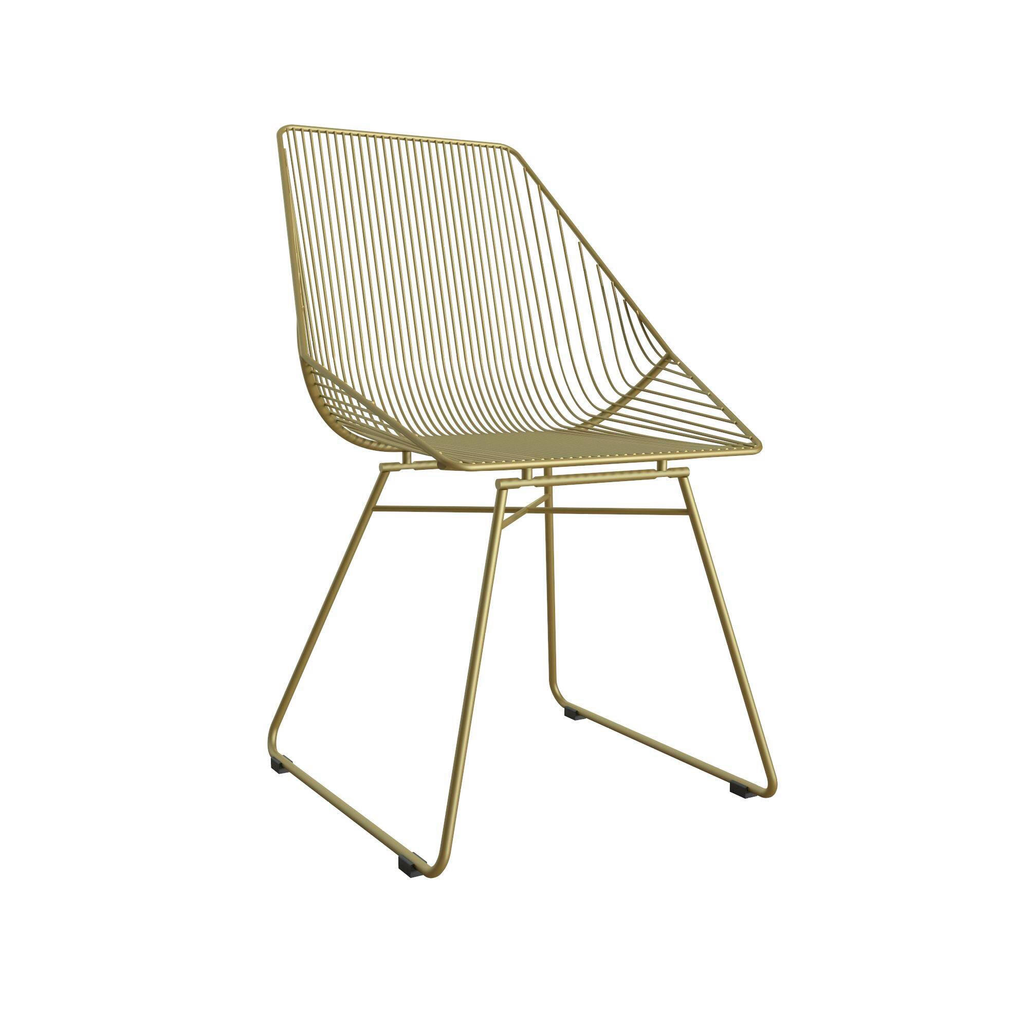 STUHL - Goldfarben, Design, Metall (59/83/54cm) - MID.YOU