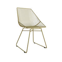 STUHL  abwischbar   Goldfarben  - Goldfarben, Design, Metall (59/83/54cm) - MID.YOU