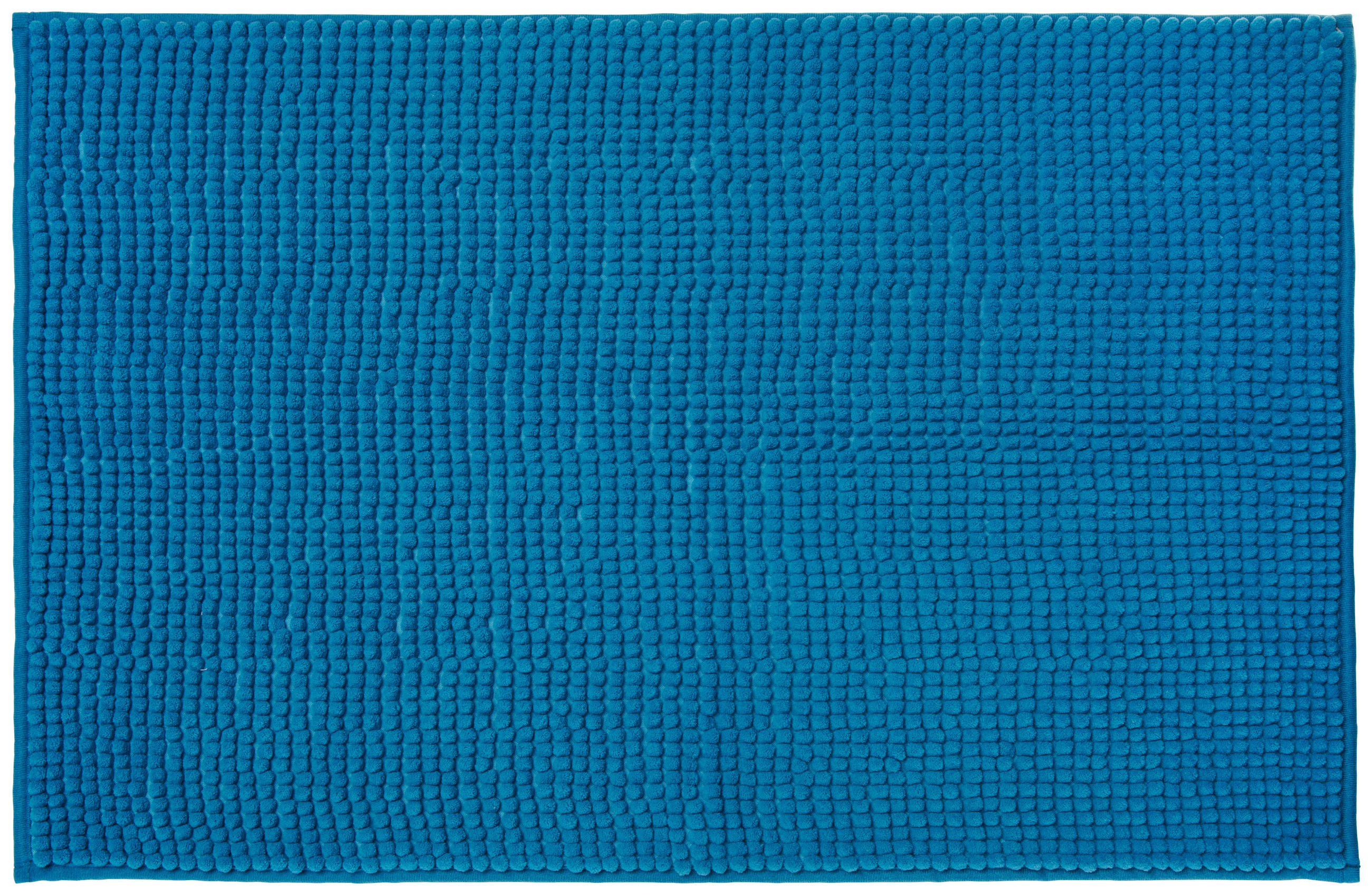BADEMATTE YLVI Petrol 50/80 cm  - Petrol, Basics, Kunststoff/Textil (50/80cm) - Boxxx
