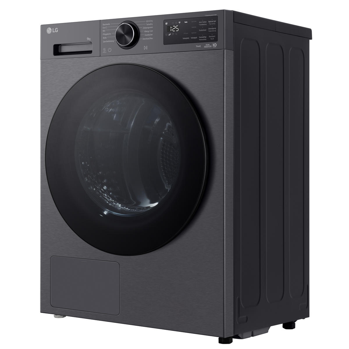 WÄRMEPUMPENTROCKNER RT90X7B  - Schwarz, Basics, Metall (60/85/66cm) - LG